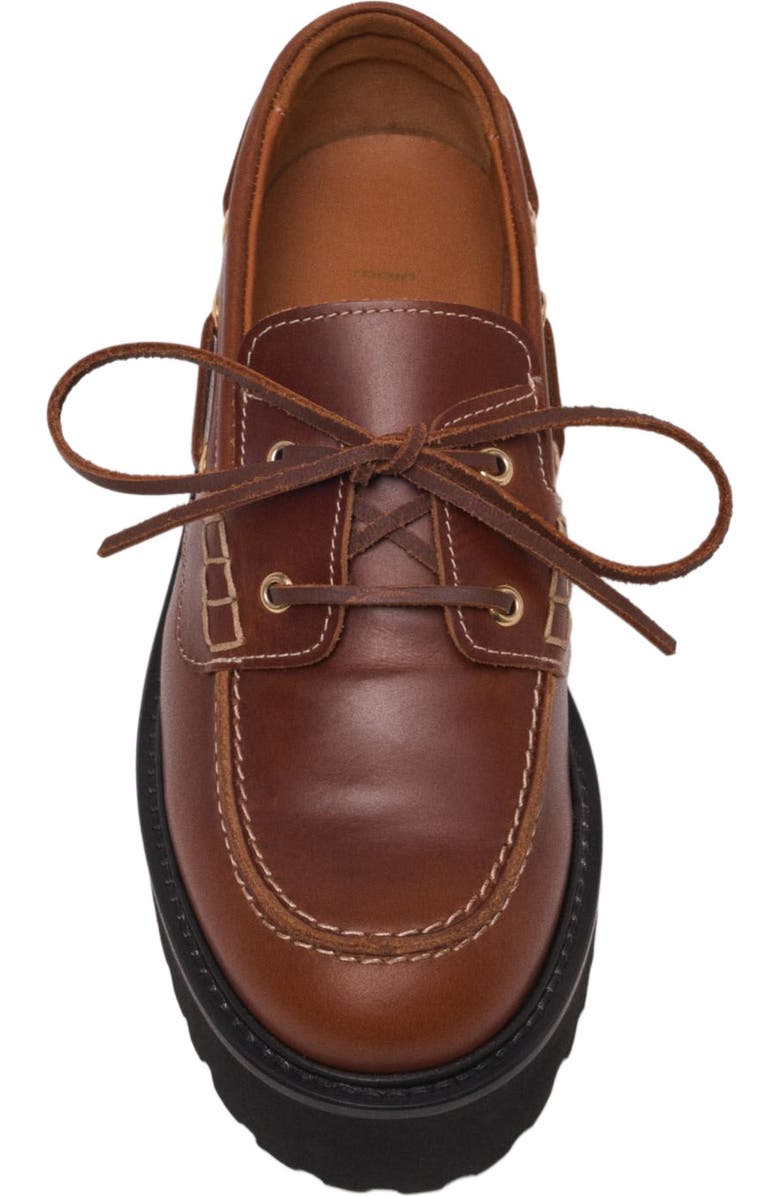 maje Boat shoes with chunky sole, Alternate, color, Brown