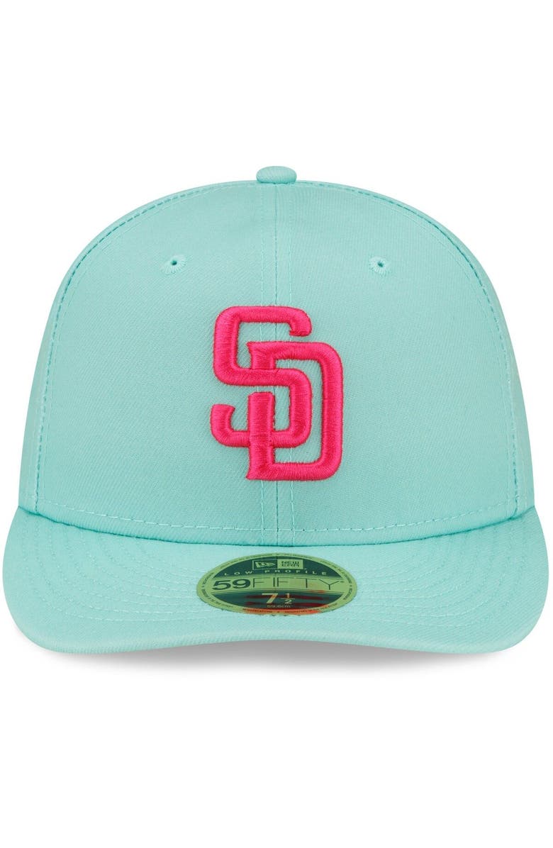 New Era Men's New Era Mint San Diego Padres 2022 City Connect Low Profile 59FIFTY Fitted Hat, Alternate, color, 