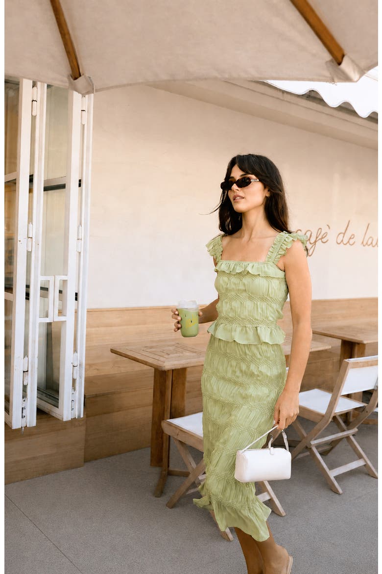 Kristina Midi Skirt, Alternate, color, PISTACHIO