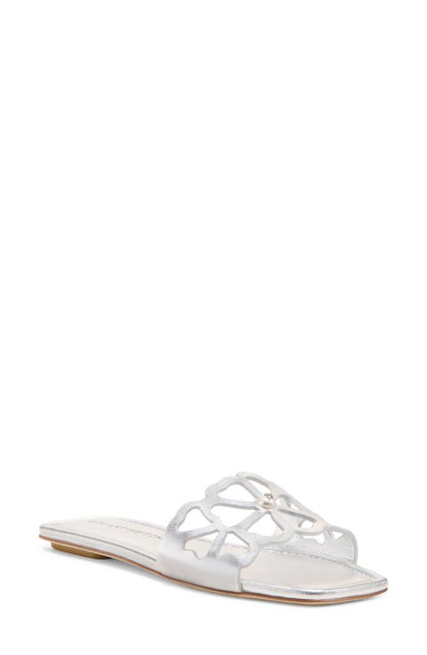 Jasmine Cutout Slide Sandal (Women)