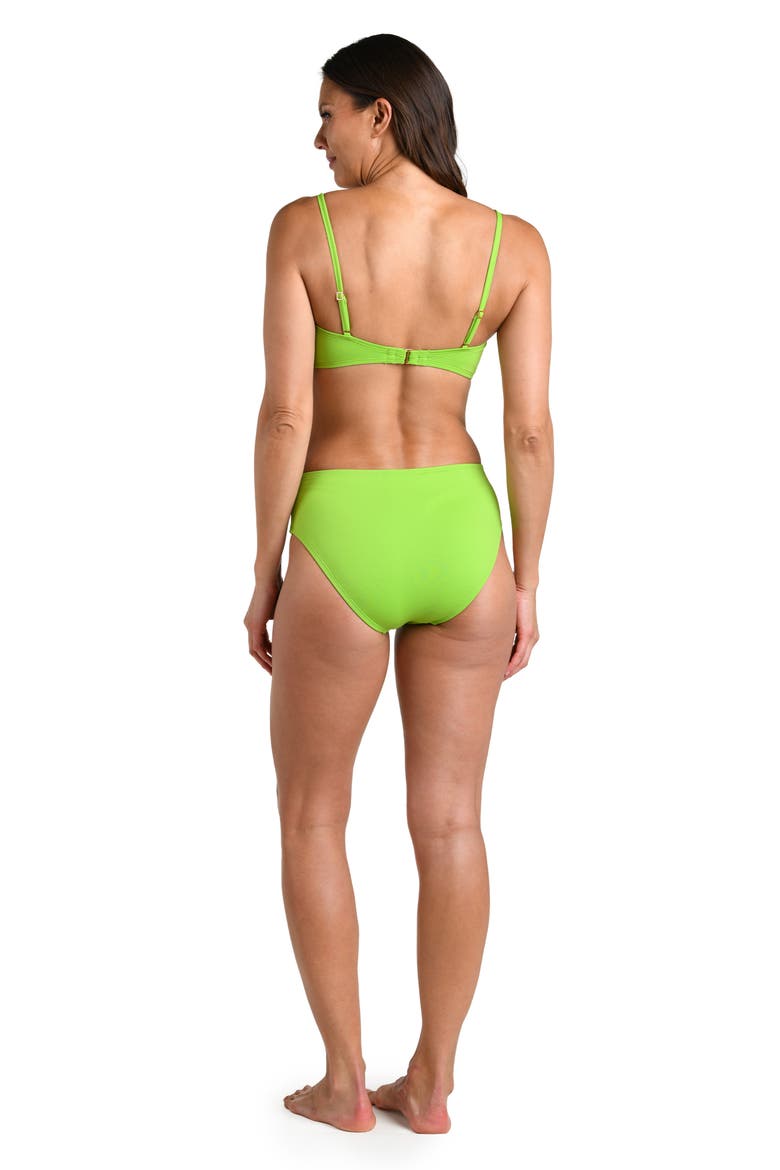 Island Goddess Bandeau Bikini Top, Alternate, color, APPLE