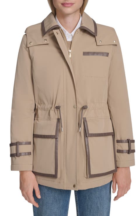 Hooded Water Resistant Insulated Raincoat