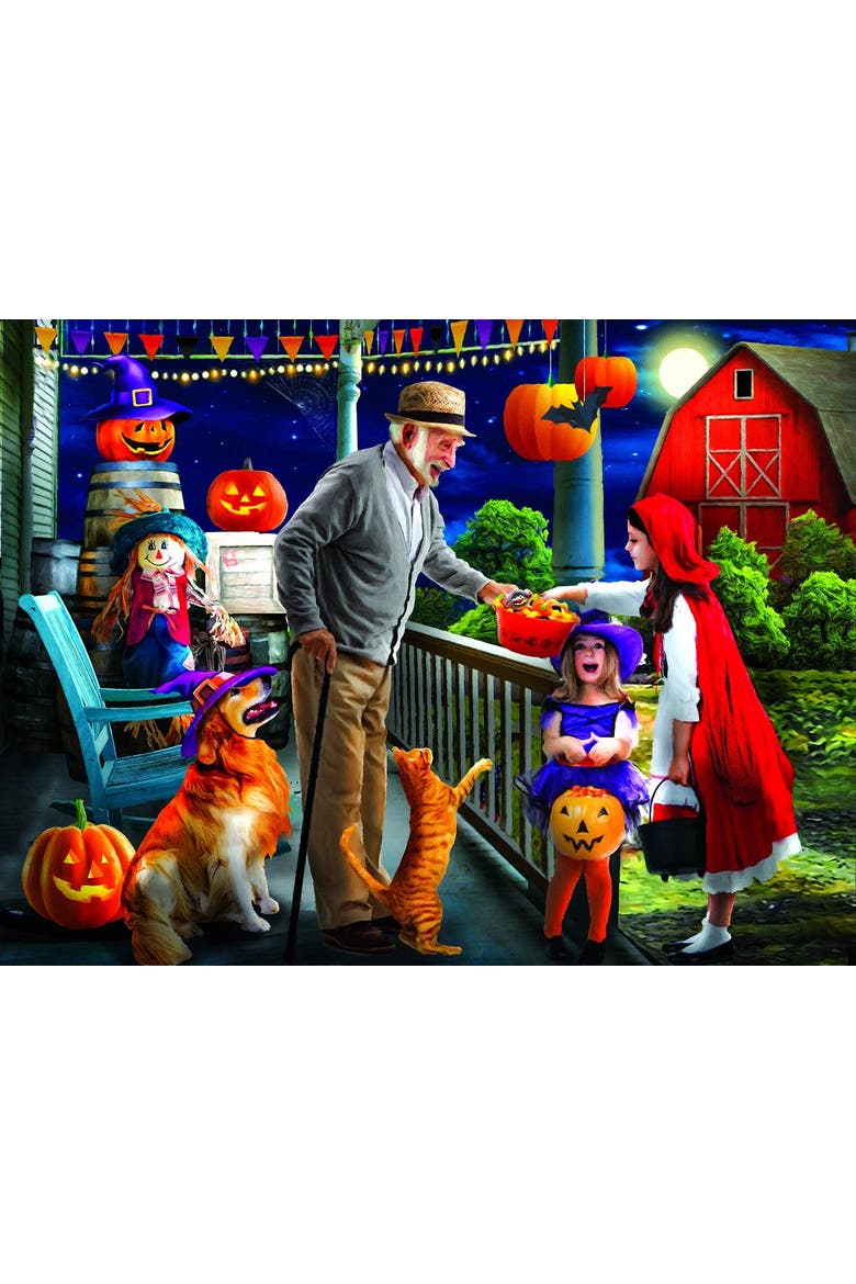 Halloween at Grandpa's 500 piece Jigsaw Puzzle for Adults, Alternate, color, Multicolor