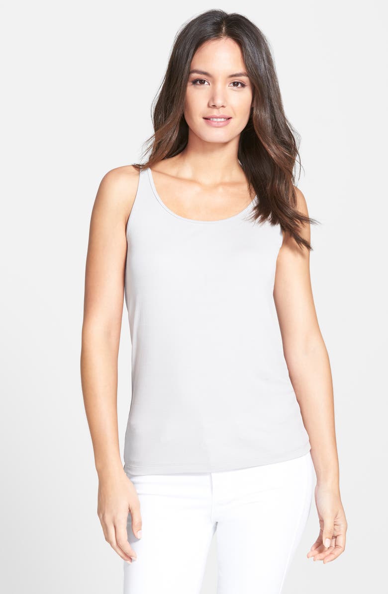 Eileen Fisher Long Scoop Neck Camisole, Main, color,