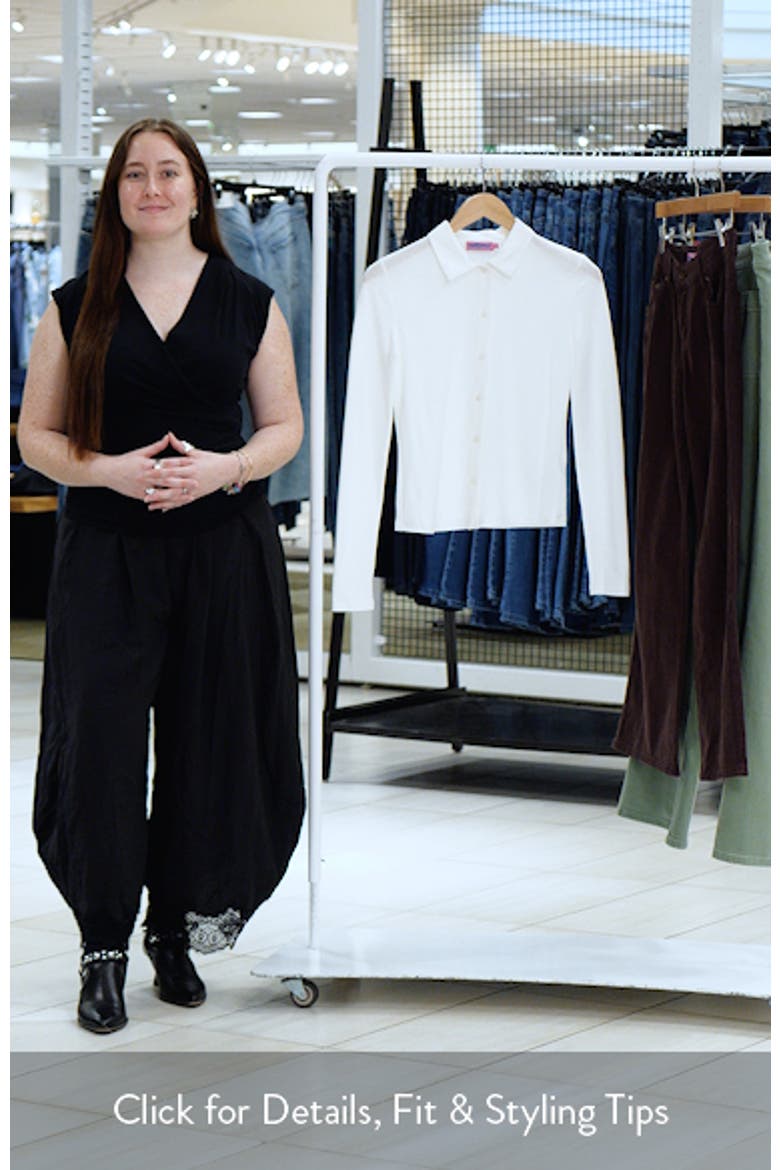 Caia Button Front Cover-Up Shirt video
