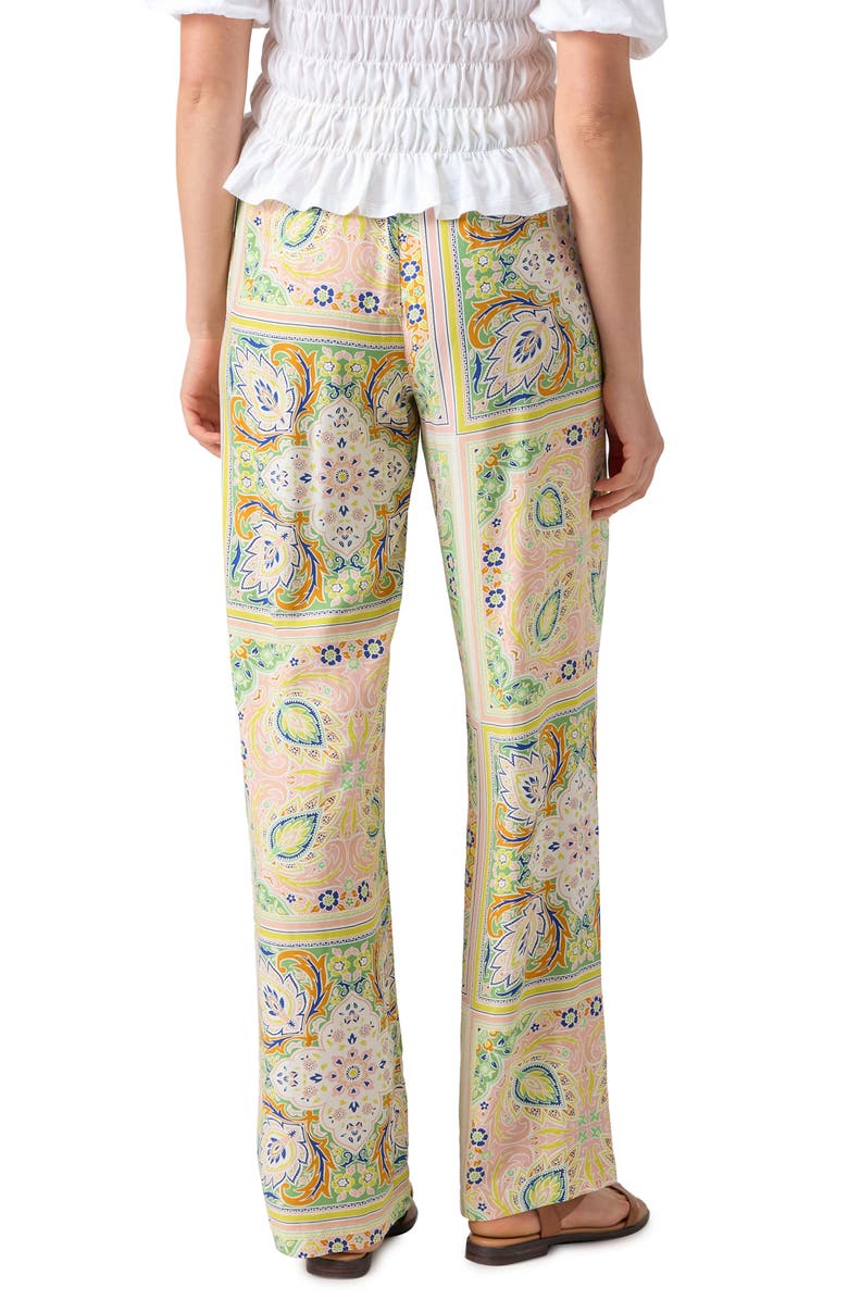 Sanctuary Never Alone Scarf Print Pants, Alternate, color, 
