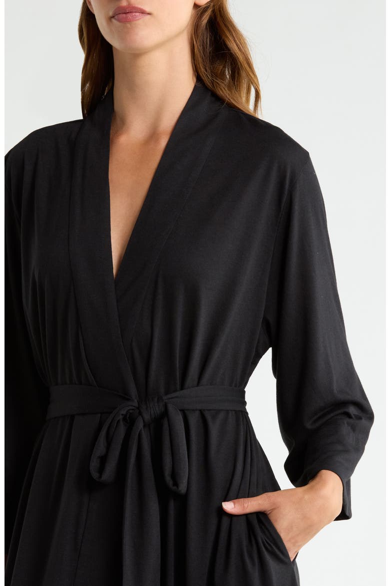 Delight Robe, Alternate, color, BLACK