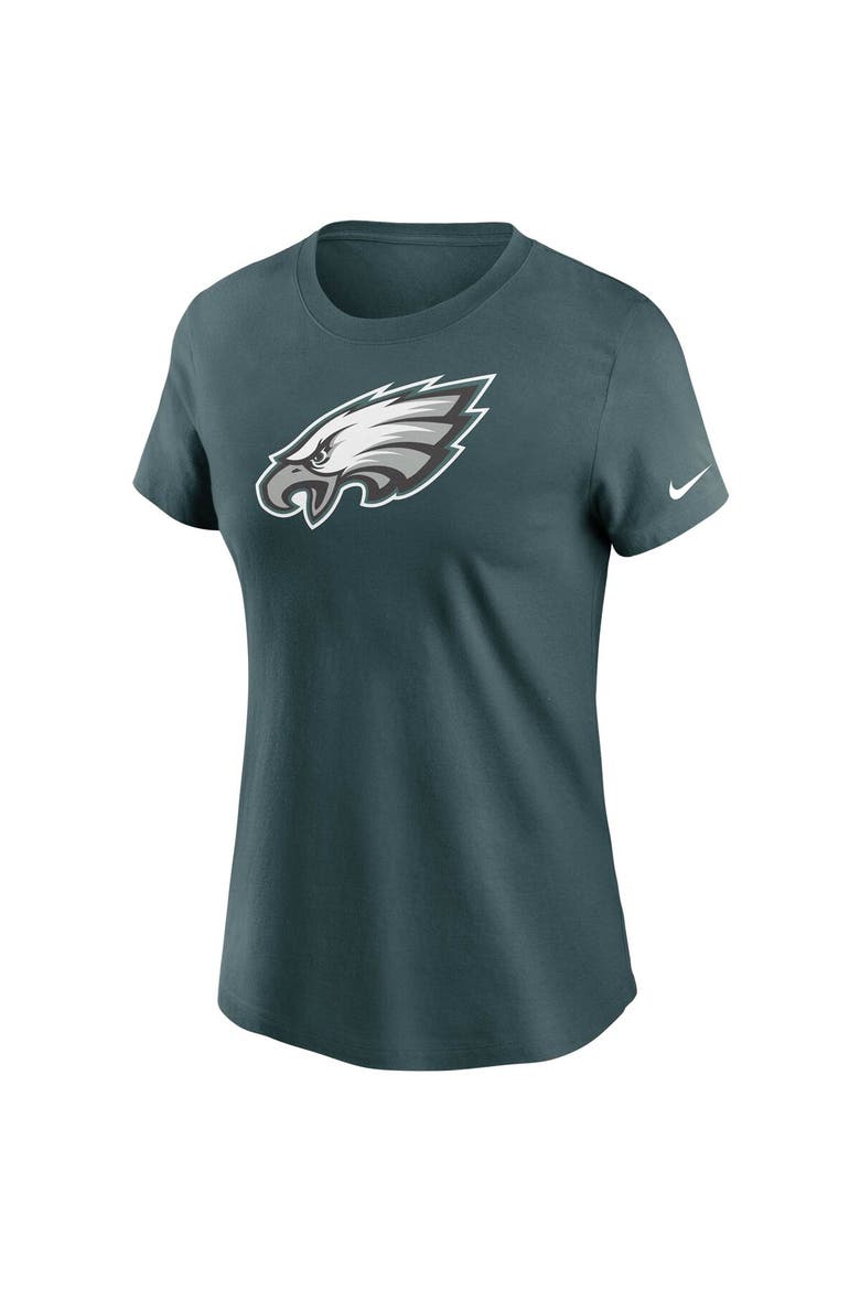 Women's Nike Midnight Green Philadelphia Eagles Logo Essential T-Shirt, Alternate, color, GREEN