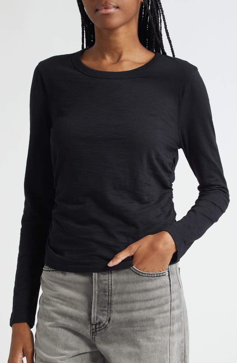 Veronica Beard Kisha Top, Alternate, color, Black