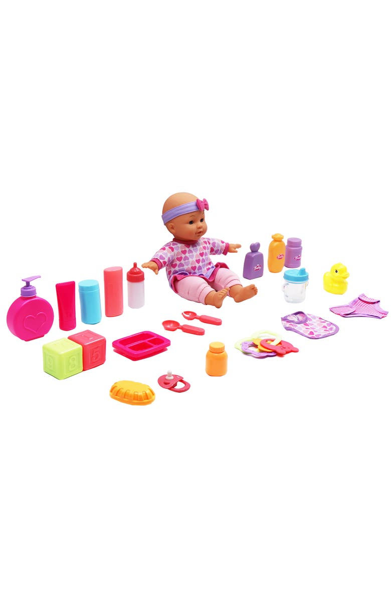 Dream Collection Baby Starter Set Lifelike Baby Doll And Accessories, Alternate, color, Multicolored