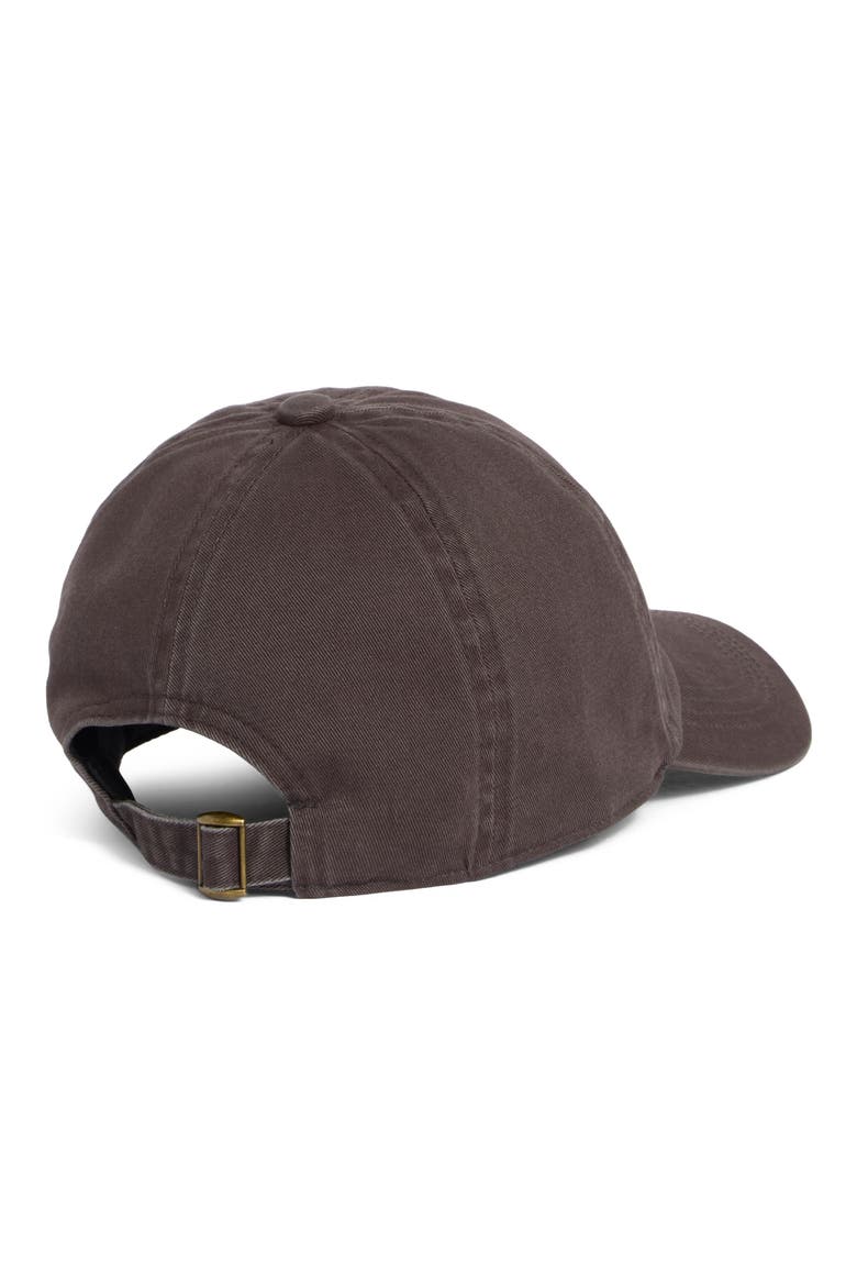 Corgi Embroidered Washed Baseball Cap, Alternate, color, CHARCOAL