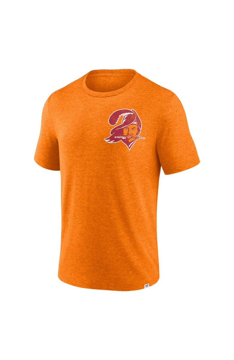 FANATICS Men's Fanatics Branded Heather Orange Tampa Bay Buccaneers Oval Bubble Tri-Blend T-Shirt, Alternate, color, 