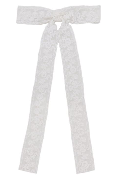 Floral Lace Hair Bow