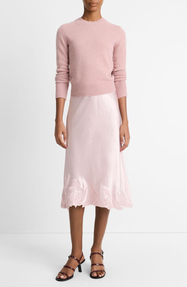 Vince Cashmere Crewneck Sweater, Alternate, color, Dark Orchid Stone