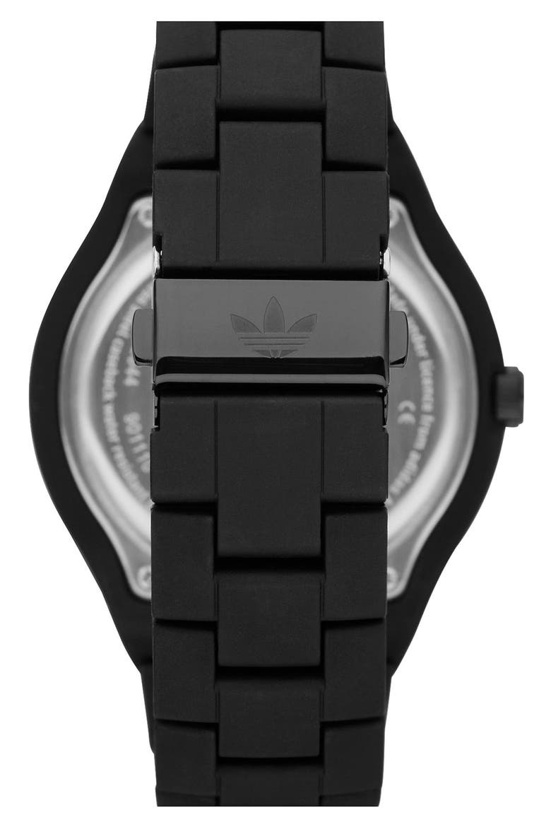'Melbourne' Logo Dial Bracelet Watch, Alternate, color, GOLD/ BLACK