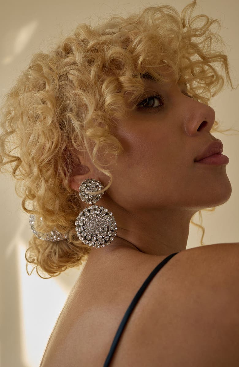 LELET NY Zoe Crystal Drop Earrings, Alternate, color, Crystal