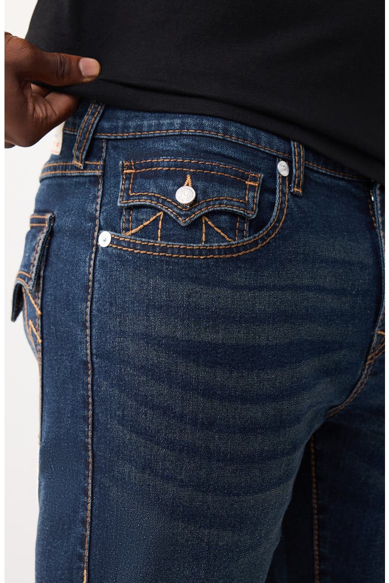 Ricky T-Flap Pocket Denim Shorts, Alternate, color, DARK HAWK'S EYE WASH