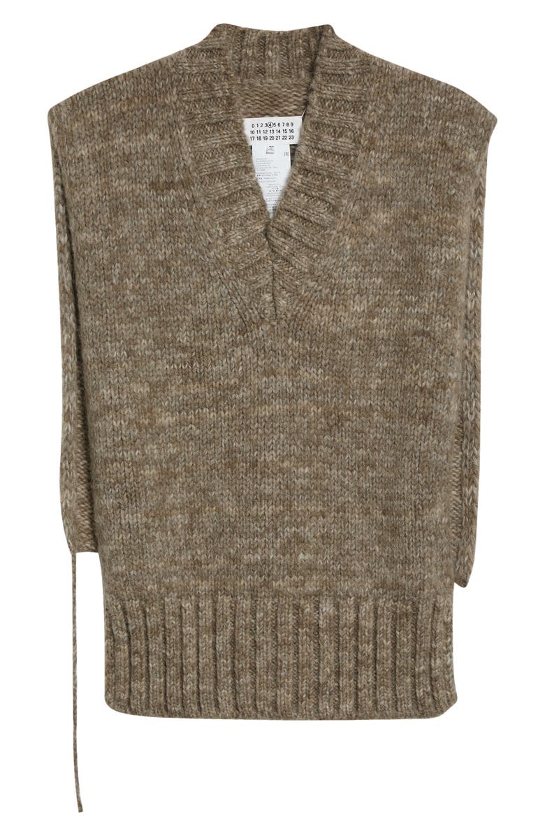 Maison Margiela Open Side Alpaca Blend Sweater Vest, Alternate, color,