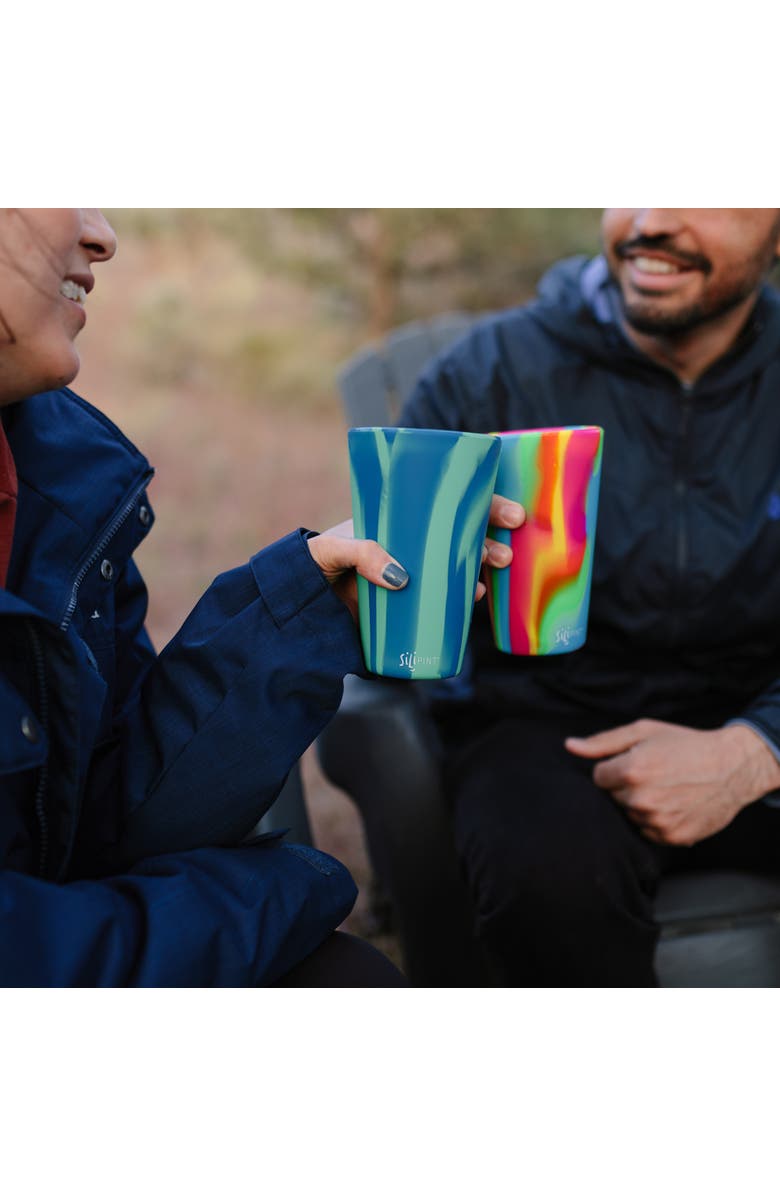 Silipint Silicone Pint Glasses 4 Pack 16oz, Alternate, color, Multicolored