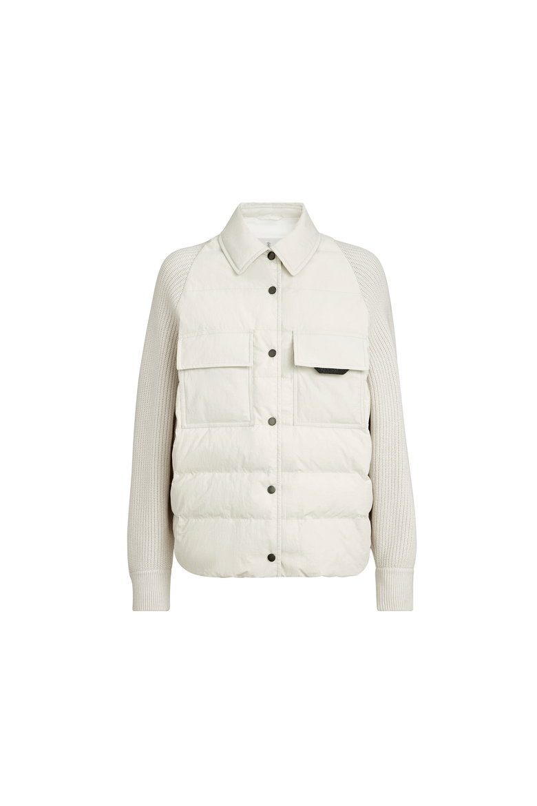 Knit down coat, Alternate, color, Ivory