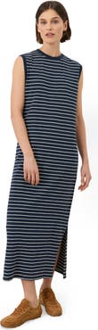 Pact Organic Cotton Soft-Slub Essential Muscle Tee Maxi Dress