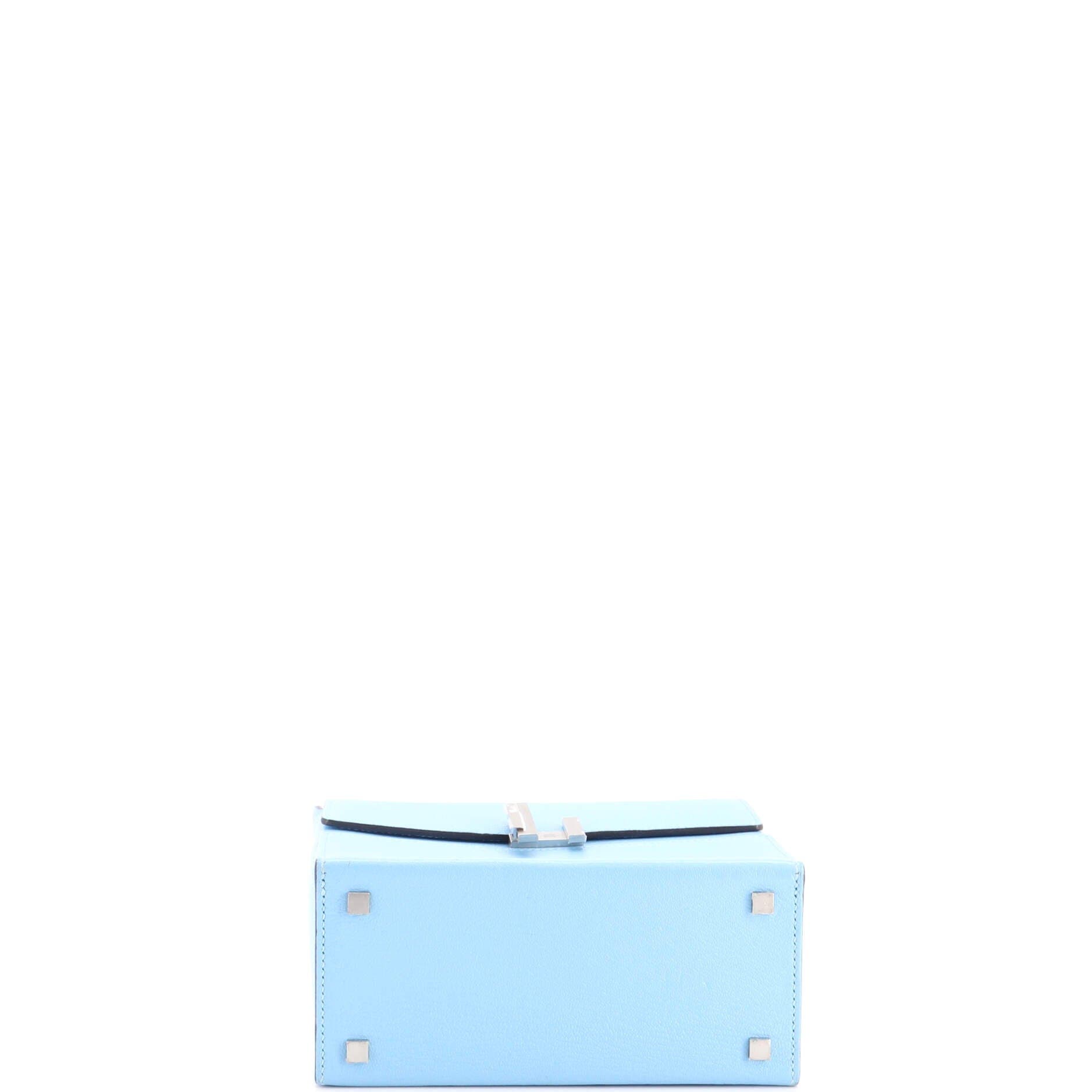 Cinhetic Top Handle Bag Chevre Mysore, Alternate, color, Blue