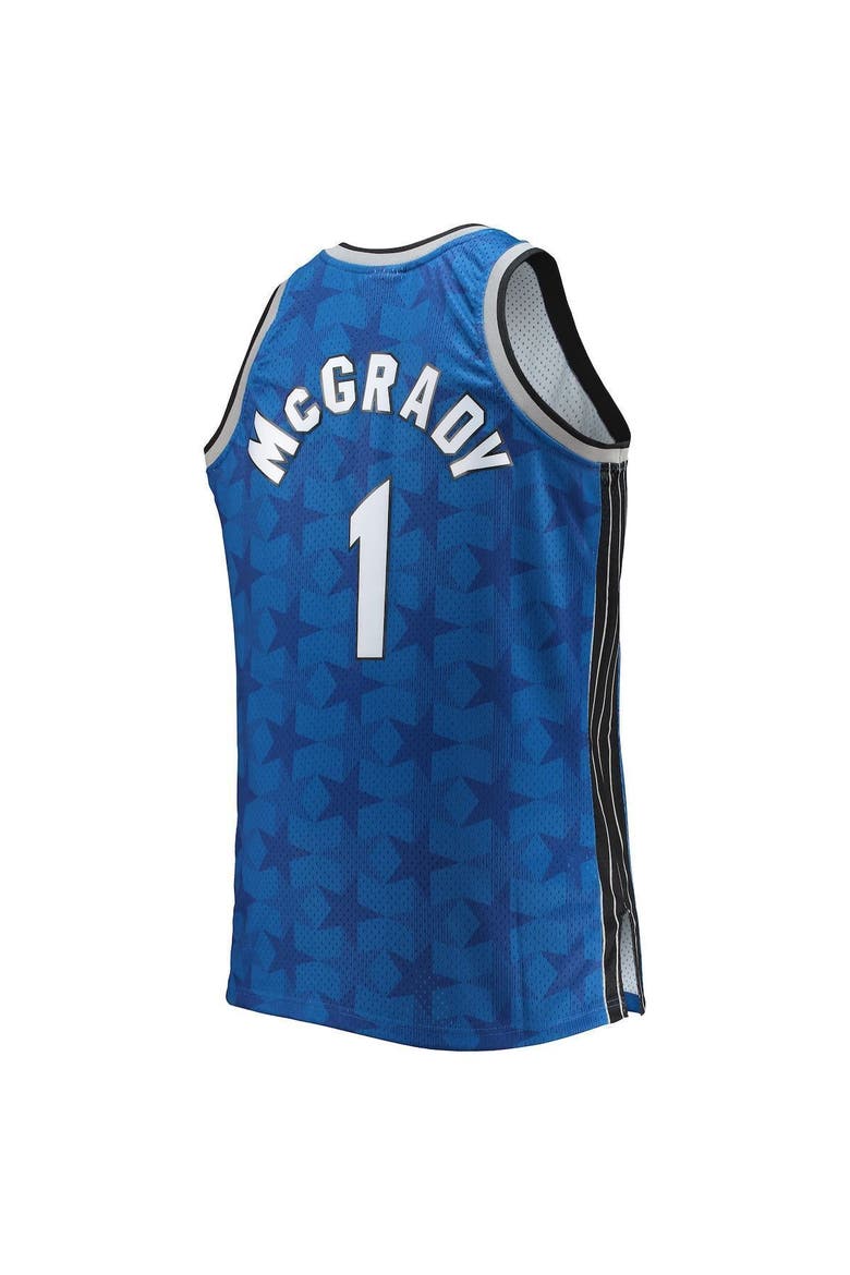 Men's Mitchell & Ness Tracy McGrady Blue Orlando Magic Big & Tall 2000/01 Hardwood Classics Swingman Jersey, Alternate, color, Blue