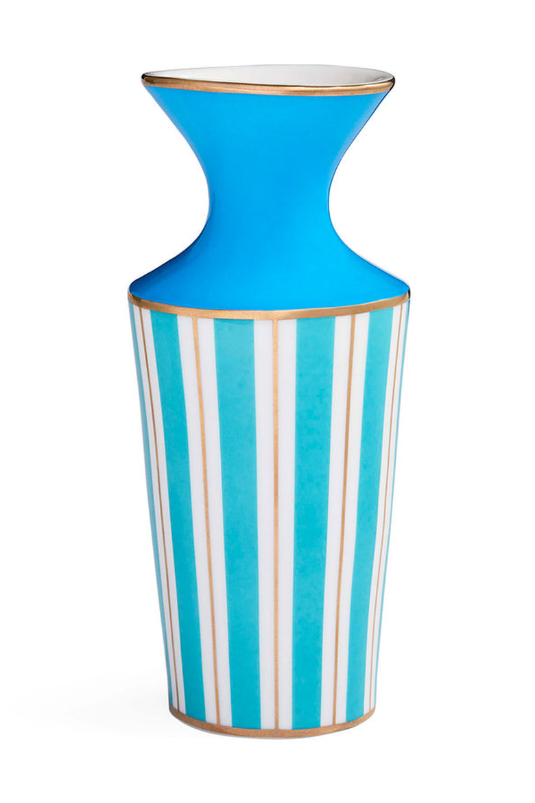 Portofino Cuff Vase, Main, color, Blue / White Striped
