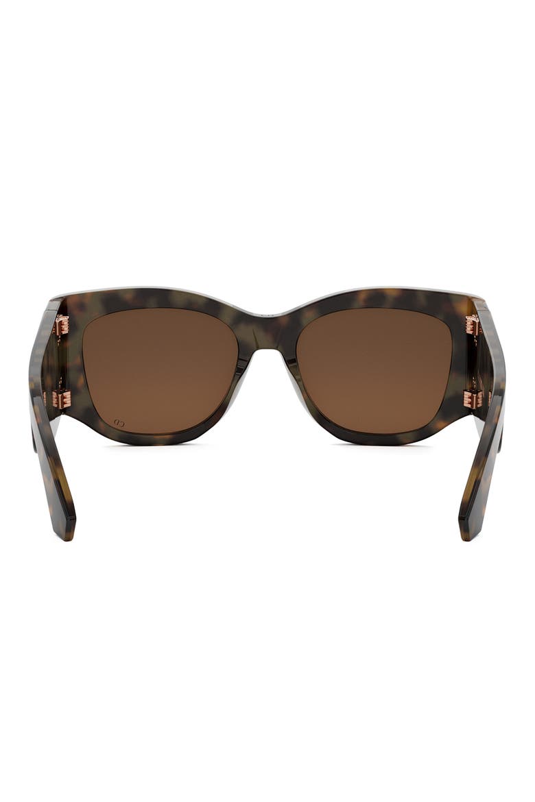 'DiorNuit S1I 54mm Square Sunglasses, Alternate, color, HAVANA/ OTHER / GRADIENT BROWN