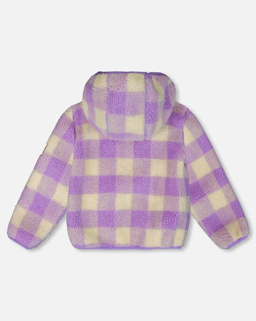 Deux Par Deux Mid-season Jacket In Purple