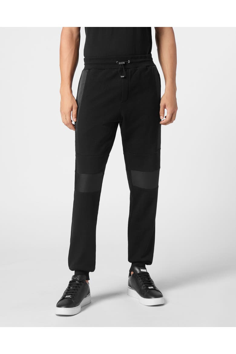 Jogging Trousers Iconic Plein Men, Main, color, black