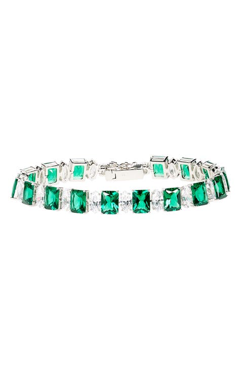 Glitz Cubic Zirconia Line Bracelet