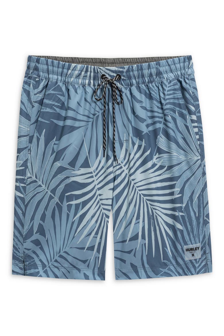 Tropic Ferns Volley Swim Trunks, Main, color, HYPNOTIC