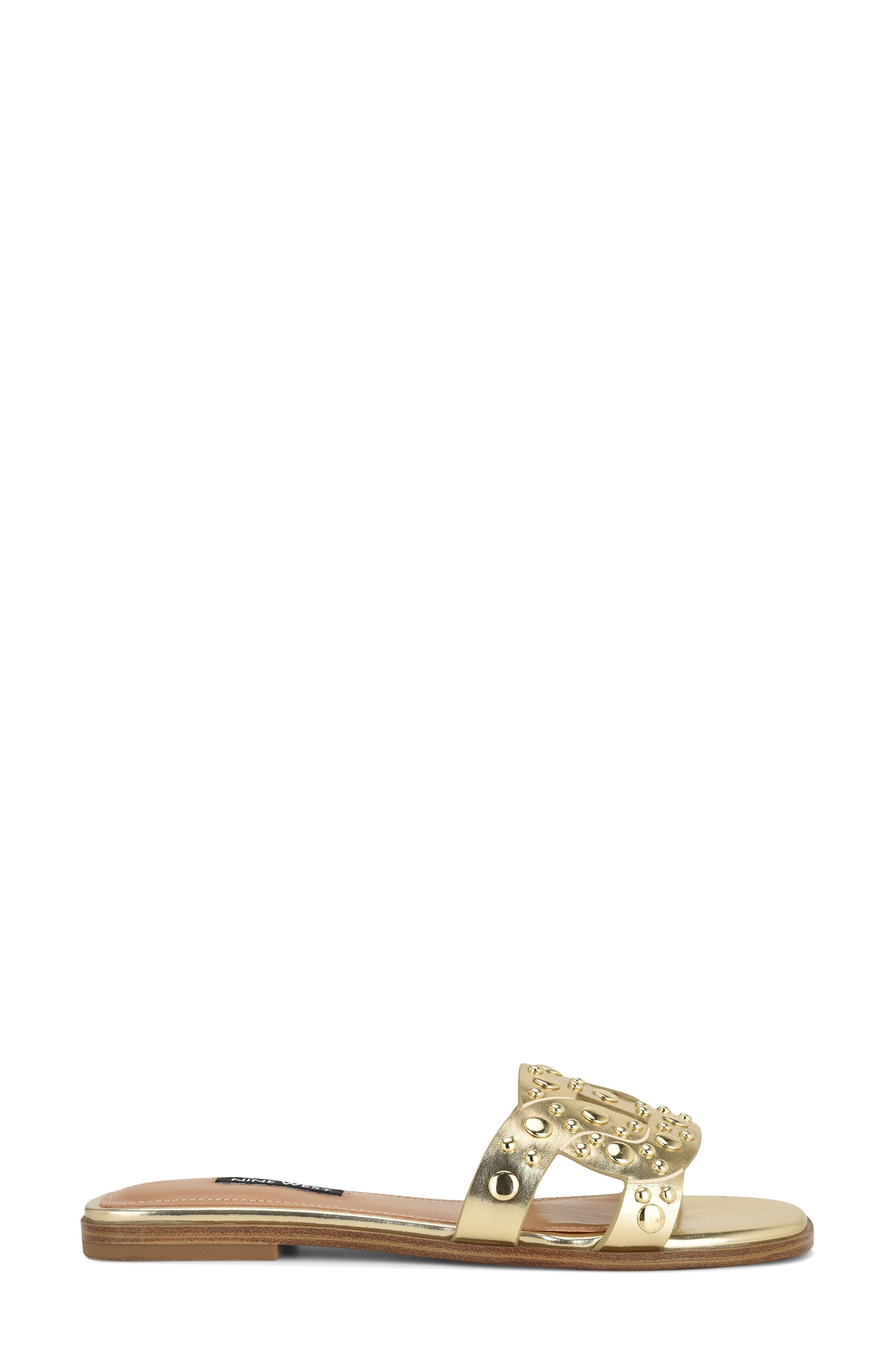 Gomaz Slide Sandal, Alternate, color, GOLD