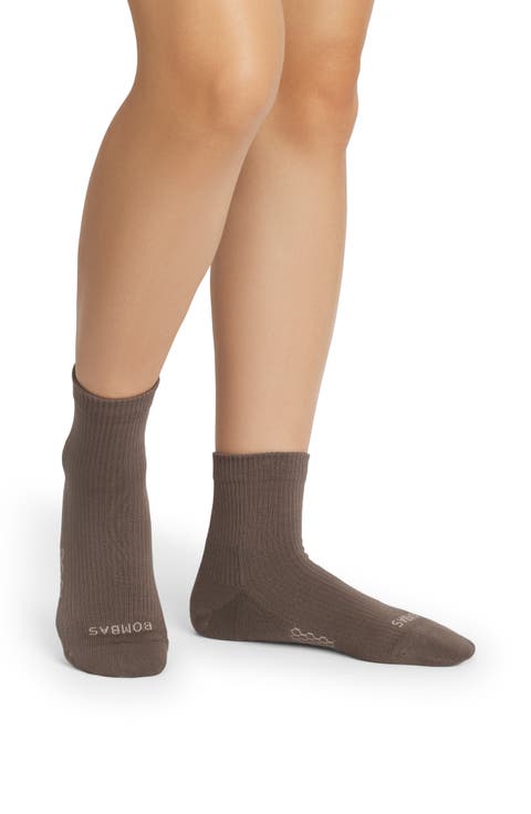 Modern Rib Quarter Socks