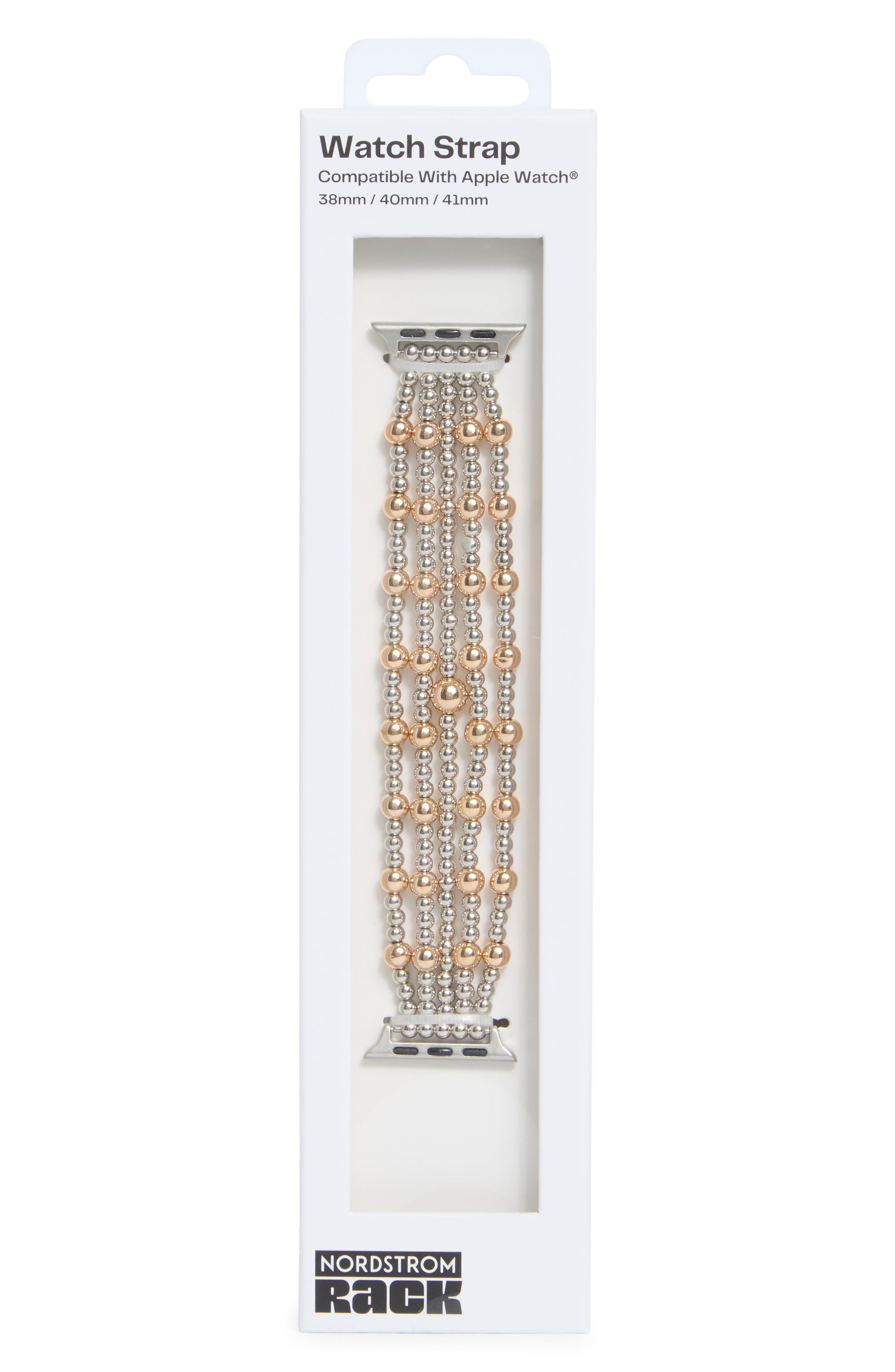 NORDSTROM RACK Beaded Multistrand Apple Watch® Watchband