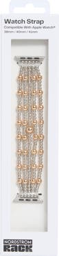 NORDSTROM RACK Beaded Multistrand Apple Watch® Watchband