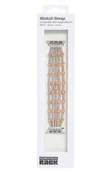 NORDSTROM RACK Beaded Multistrand Apple Watch® Watchband