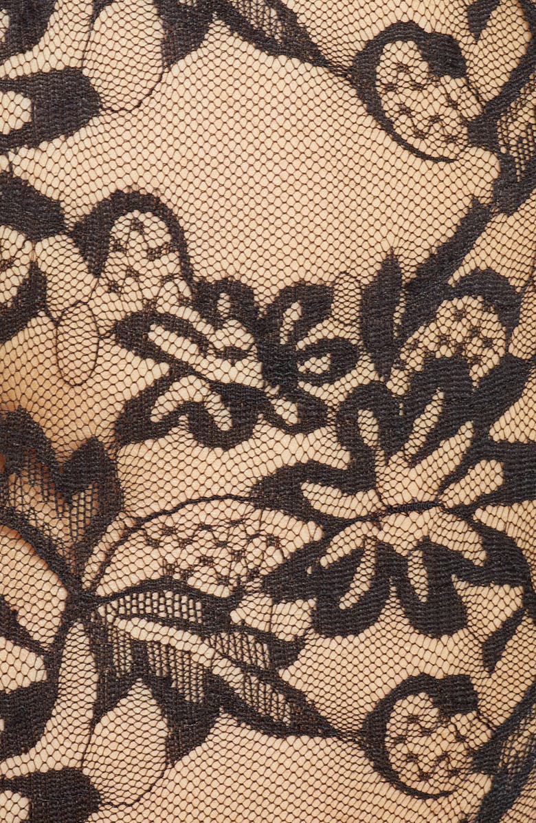 Oh La La Cheri Zara Underwire Open Cup Open Gusset Lace Teddy, Alternate, color, Black