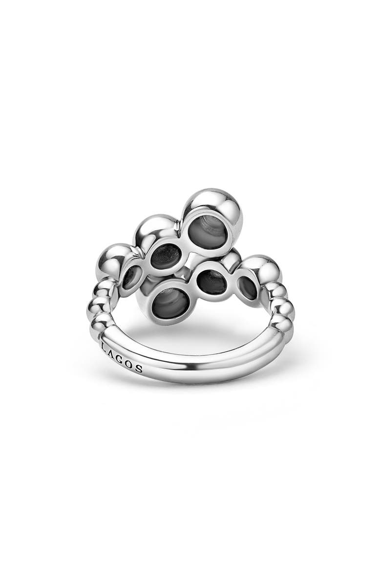 Caviar Bubbly Cross Over Ring, Alternate, color, STERLING SILVER