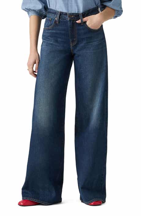 Middy Mid Rise Wide Leg Jeans