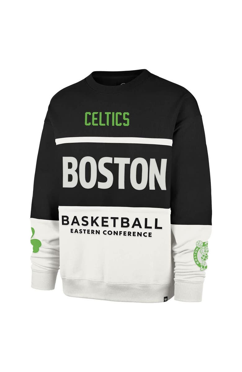 '47 Unisex '47 Black Boston Celtics 2024/25 City Edition On Five Maximalist Pullover Sweatshirt, Alternate, color, 