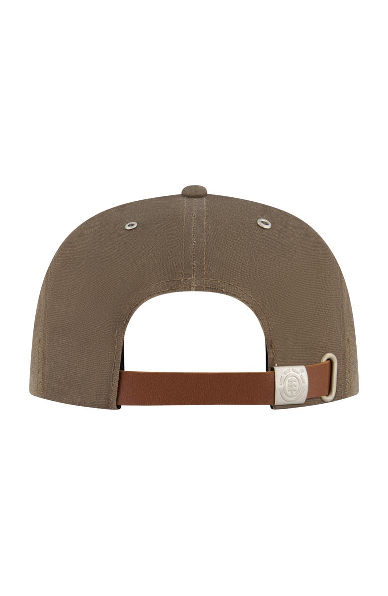 Element Low Profile Flat Brim Cap in Pigment-Dyed Cotton, Alternate, color, Dark Choco