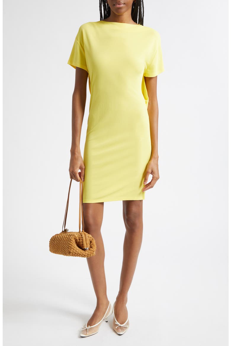 La Robe Mistral Plunge Back Jersey Minidress, Alternate, color, YELLOW