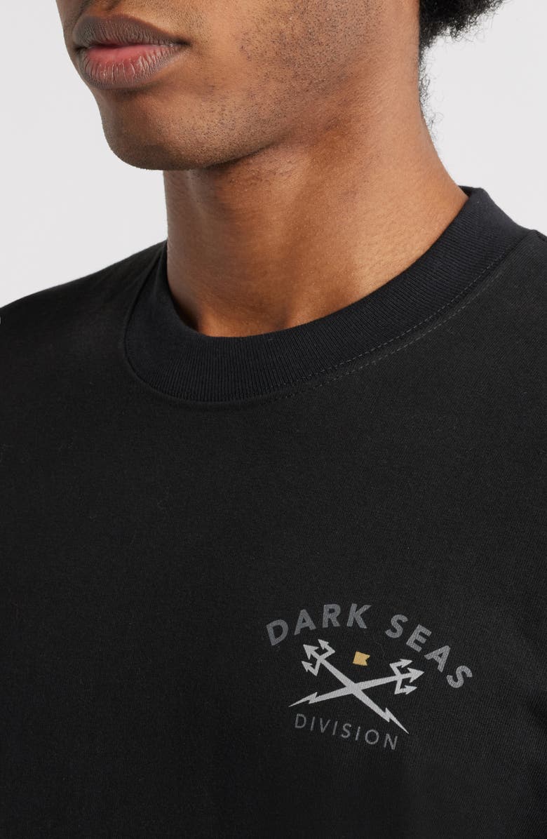 DARK SEAS Headmaster V3 Heavyweight Jersey Graphic T-Shirt, Alternate, color, Black