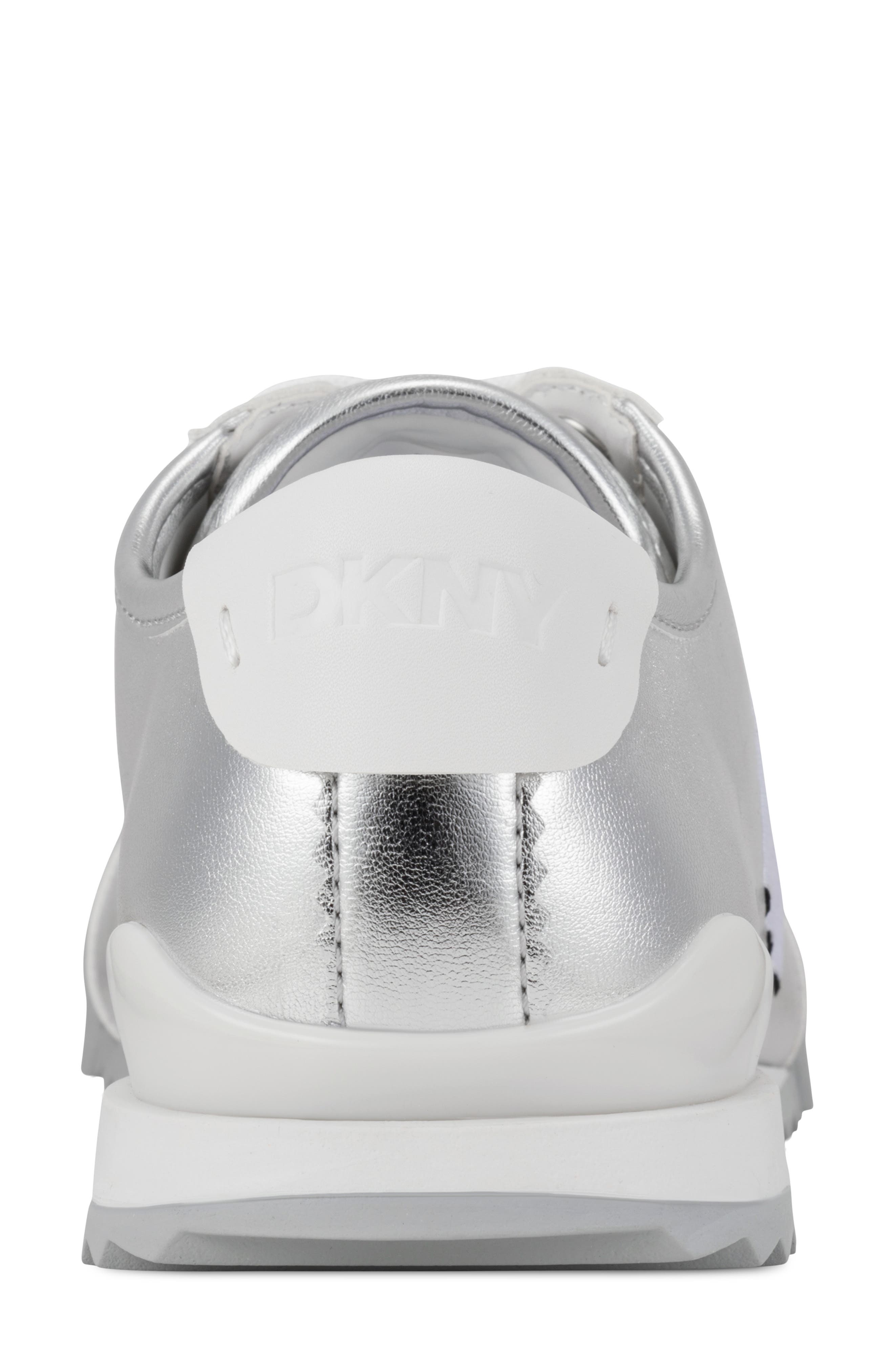 DKNY Eversley Sneaker, Alternate, color, Silver