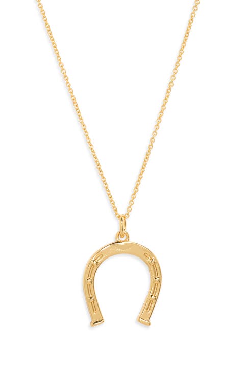 Ashleigh Horseshoe Pendant Necklace