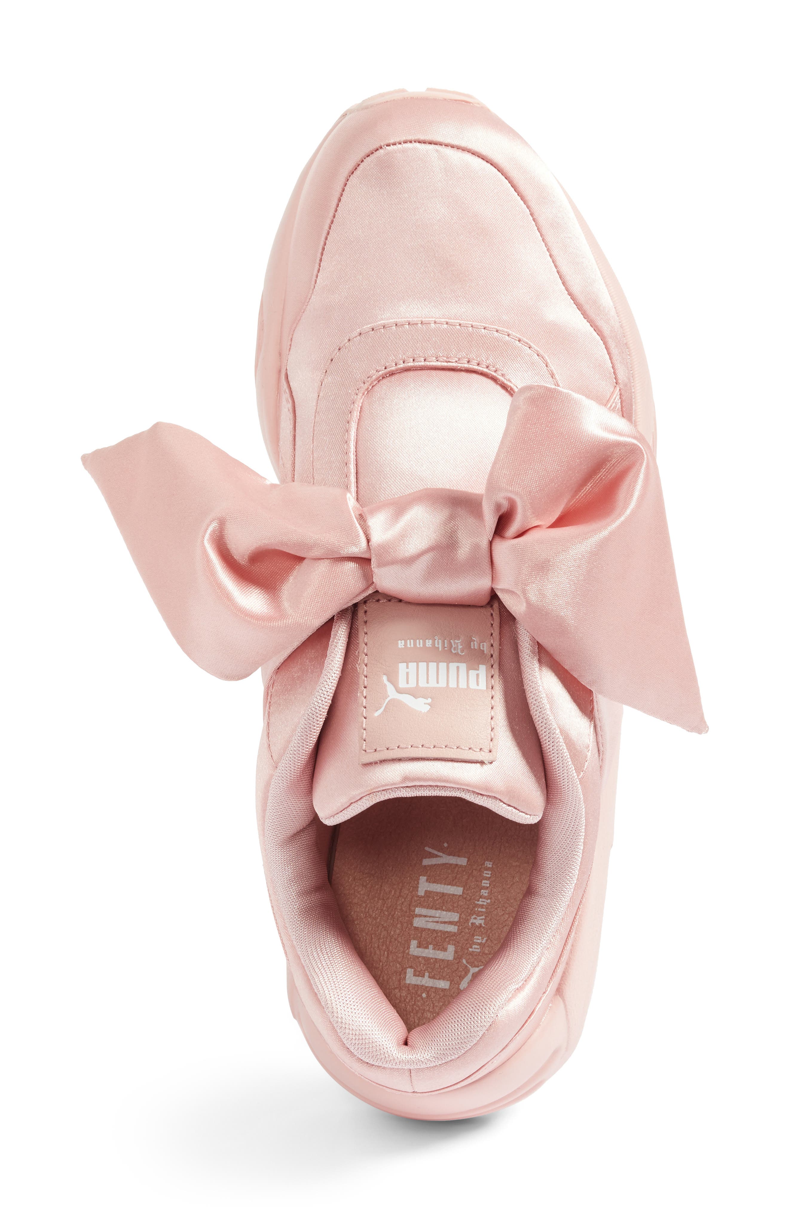 FENTY PUMA by Rihanna Bow Sneaker, Alternate, color, SILVER PINK