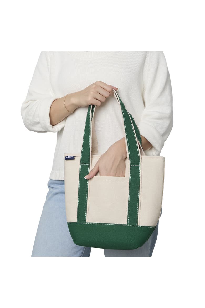 Small Insulated Tote Bag with Zip Closure, Travel Cooler Bag for the Pool, Park, and Day Trips, Alternate, color, Kelly Green