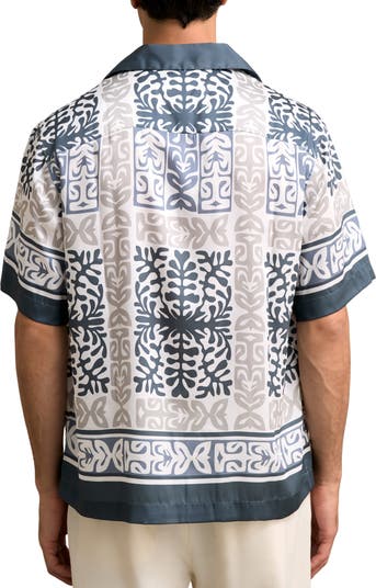 Momoa Satin Camp Shirt